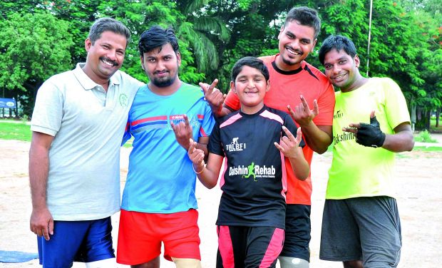 (From left) Ravi Shrivastava, Baswanth Rao, Sai Kaushik, Manjunatha and Shekar (From left) Ravi Shrivastava, Baswanth Rao, Sai Kaushik, Manjunatha and Shekar